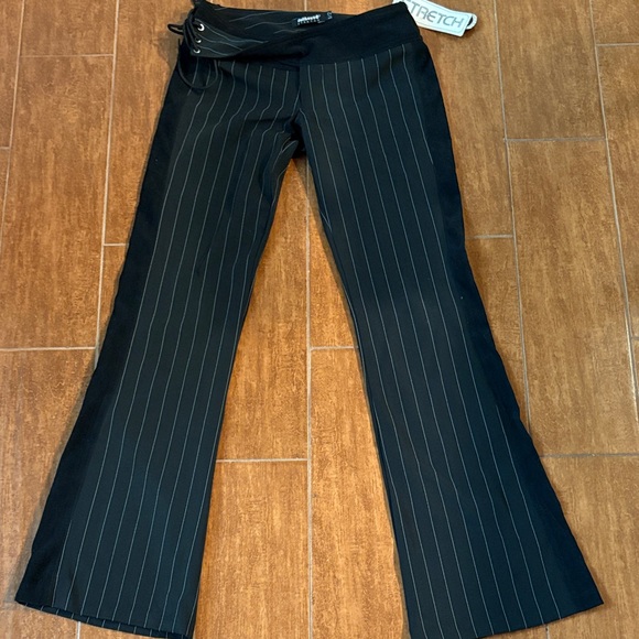 Dollhouse Pants - Dollhouse Black Pinstripe Stretch Pants